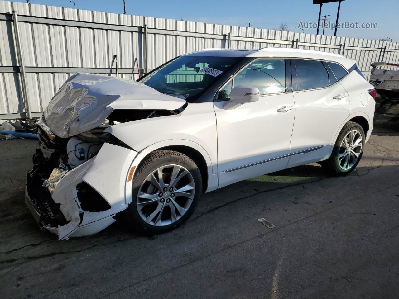 2019 Chevrolet Blazer Premier White vin: 3GNKBKRSXKS621431