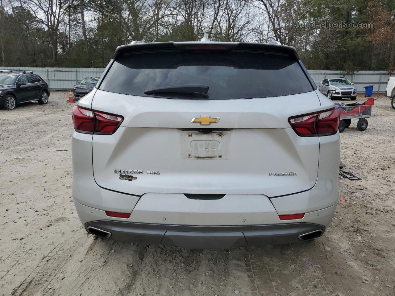 2019 Chevrolet Blazer Premier Silver vin: 3GNKBKRSXKS693844