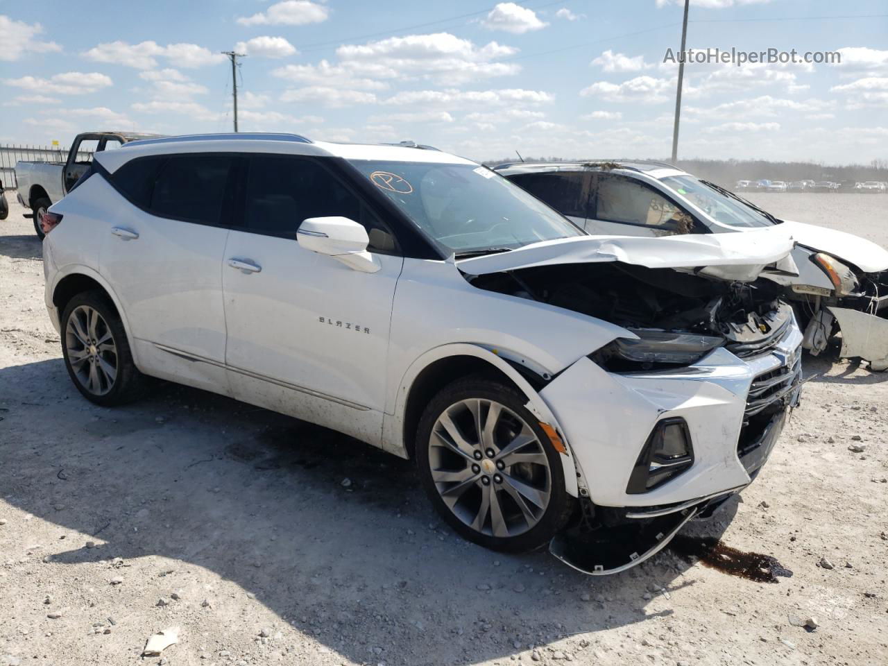 2019 Chevrolet Blazer Premier White vin: 3GNKBKRSXKS695562