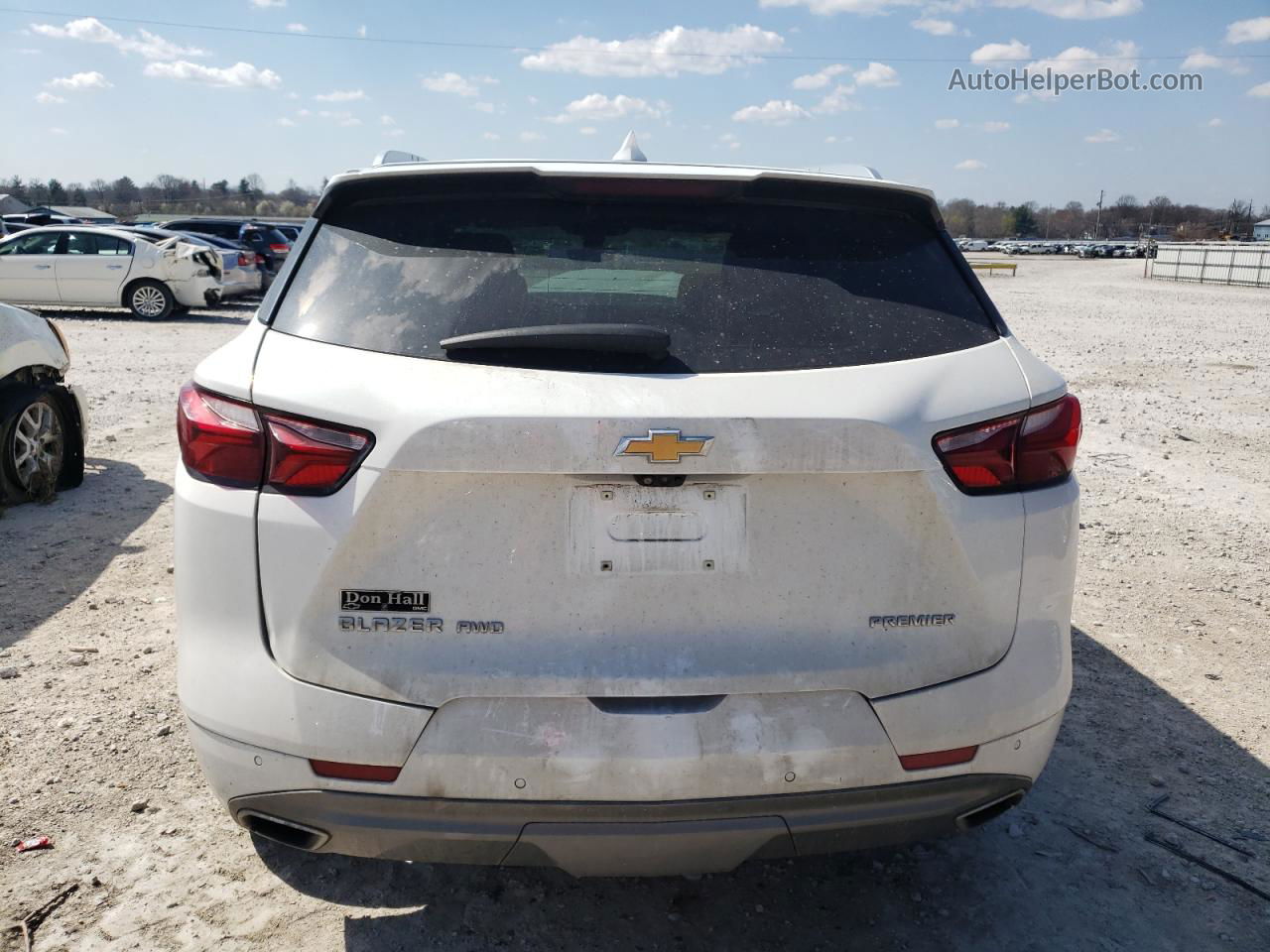 2019 Chevrolet Blazer Premier White vin: 3GNKBKRSXKS695562