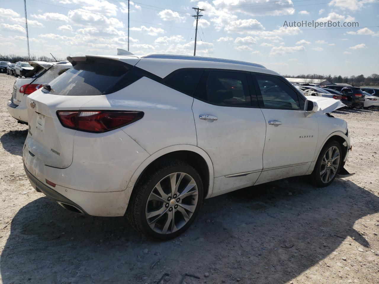 2019 Chevrolet Blazer Premier White vin: 3GNKBKRSXKS695562