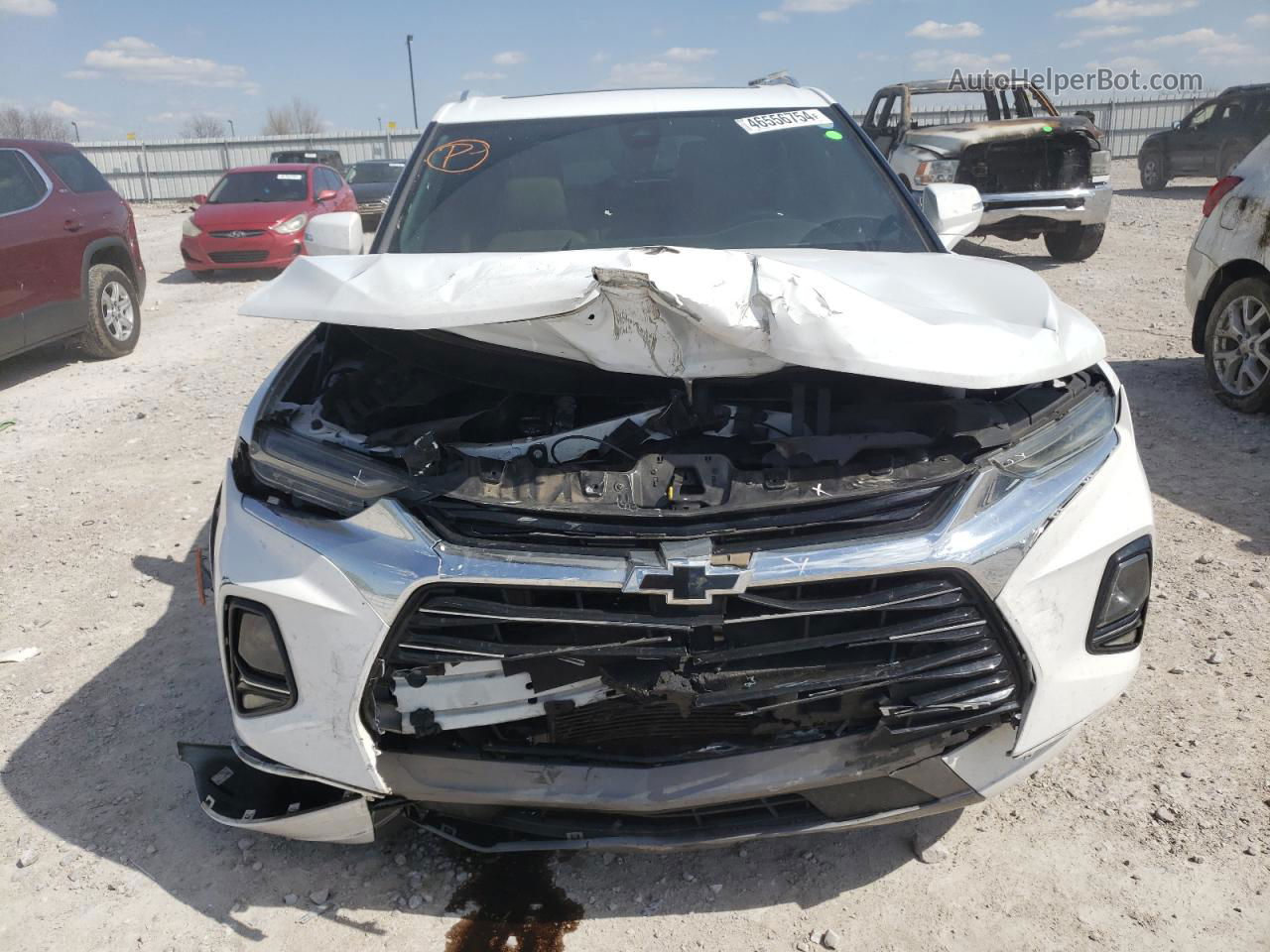 2019 Chevrolet Blazer Premier White vin: 3GNKBKRSXKS695562