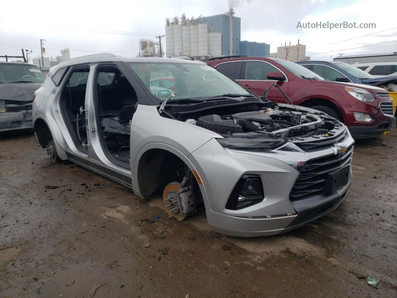 2020 Chevrolet Blazer Premier Silver vin: 3GNKBLRS6LS636323