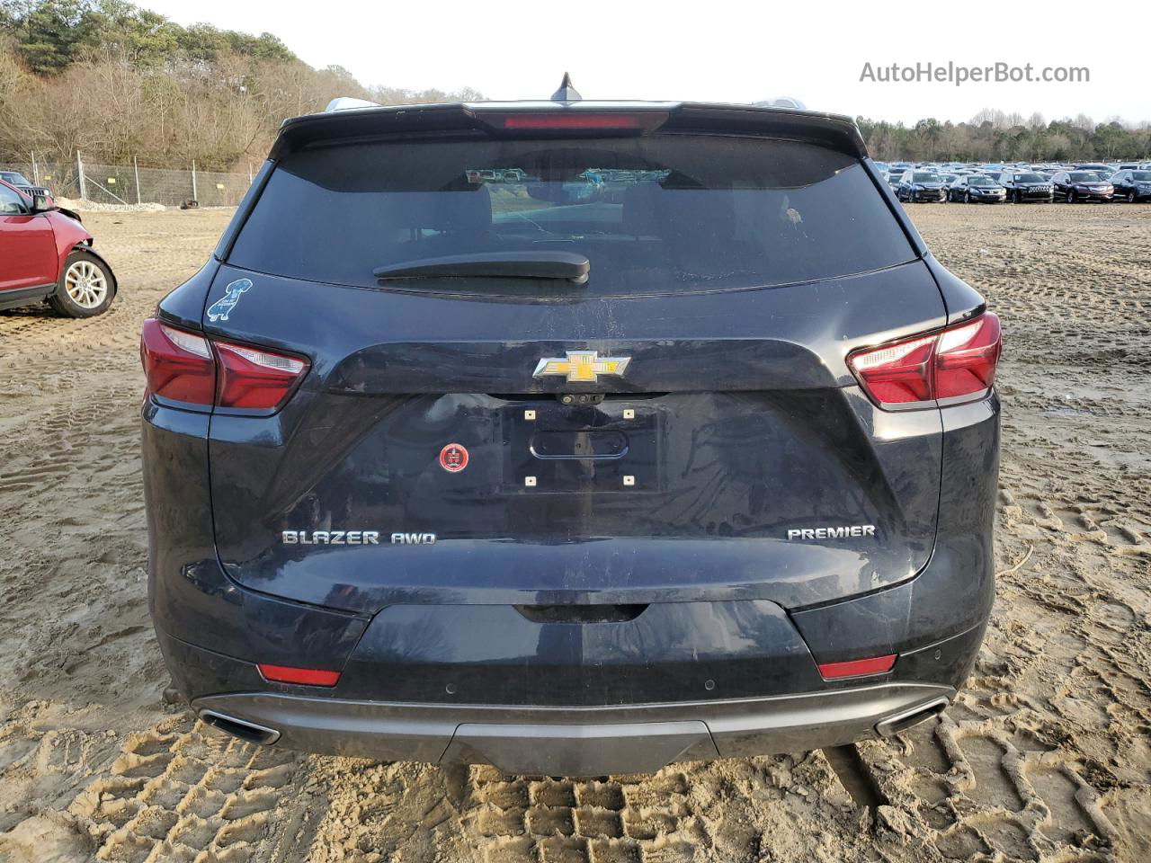 2020 Chevrolet Blazer Premier Синий vin: 3GNKBLRS7LS544170