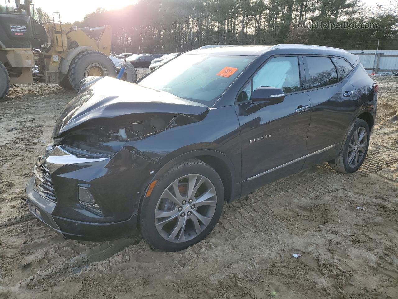 2020 Chevrolet Blazer Premier Синий vin: 3GNKBLRS7LS544170