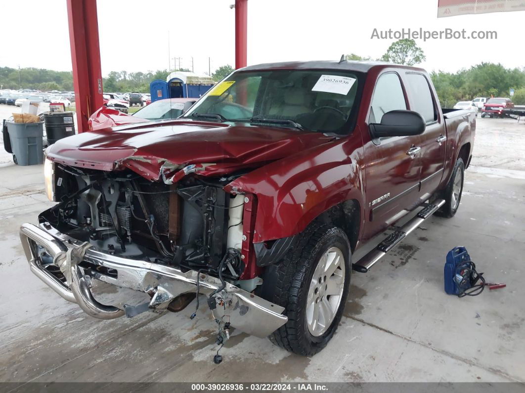 2008 Gmc Sierra 1500 Sle1 Red vin: 3GTEC13018G237893