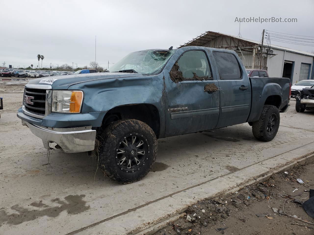 2008 Gmc Sierra C1500 Blue vin: 3GTEC13C18G295058