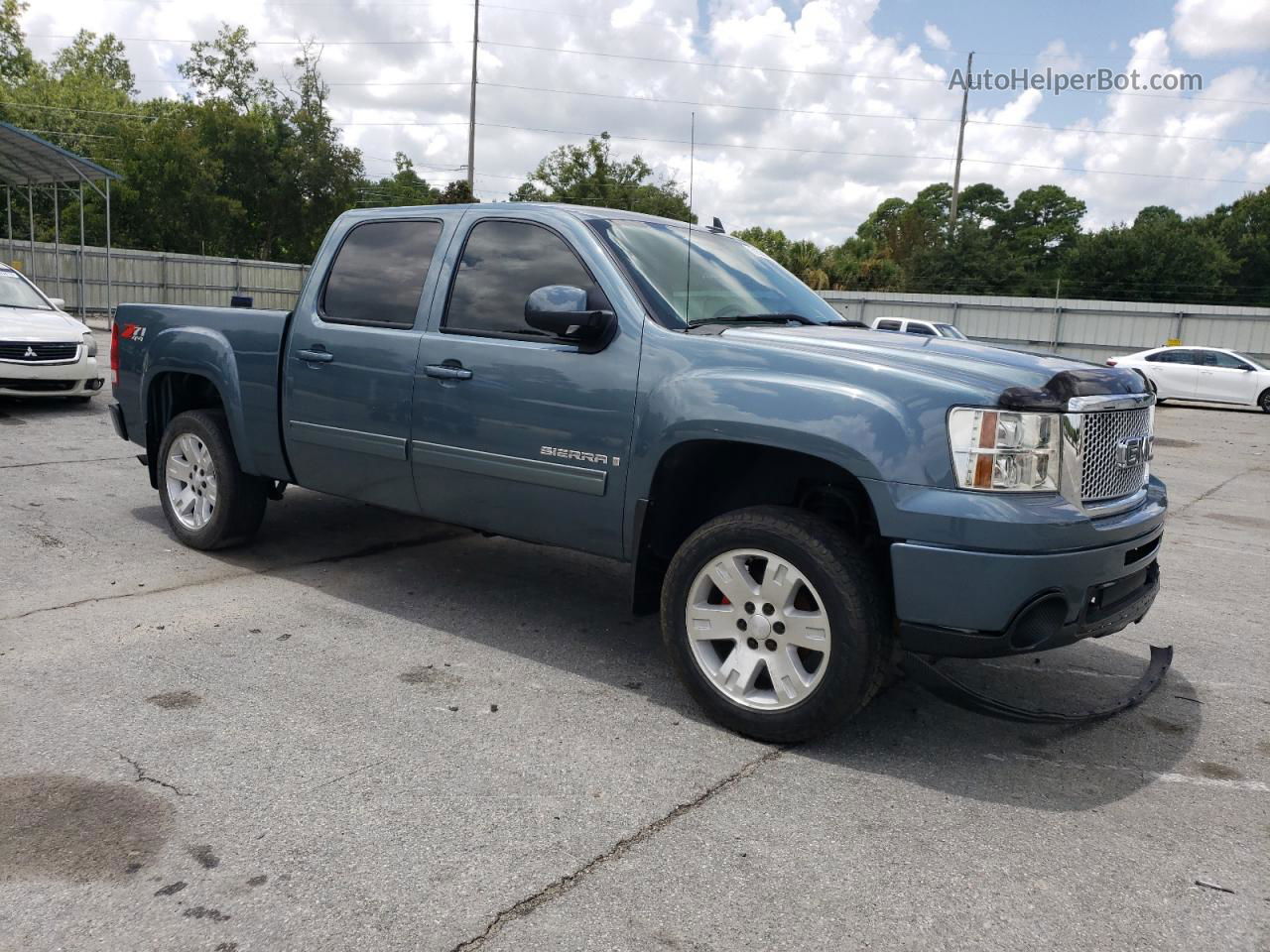 2008 Gmc Sierra K1500 Бирюзовый vin: 3GTEK13348G303687