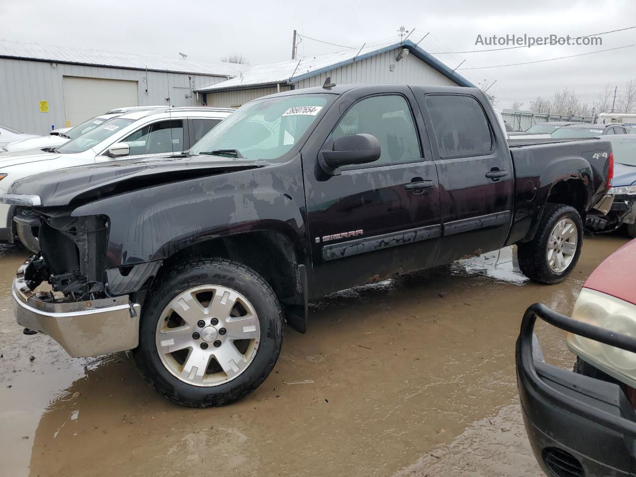 2008 Gmc Sierra K1500 Черный vin: 3GTEK13348G312373