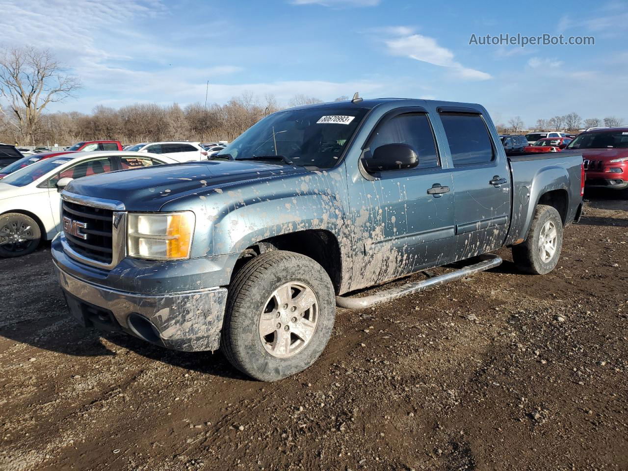 2008 Gmc Sierra K1500 Blue vin: 3GTEK13388G279541