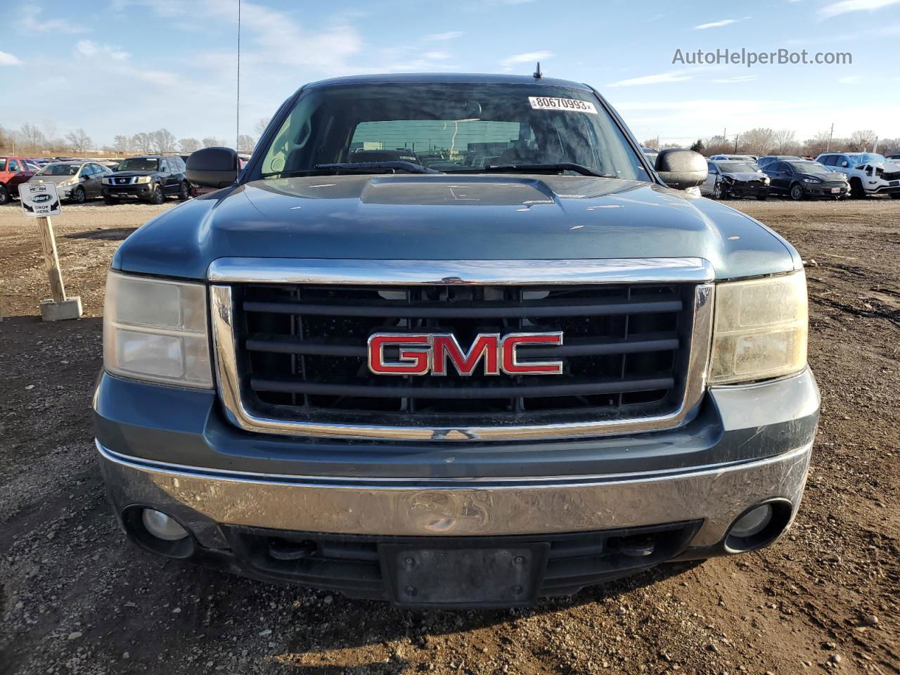 2008 Gmc Sierra K1500 Blue vin: 3GTEK13388G279541