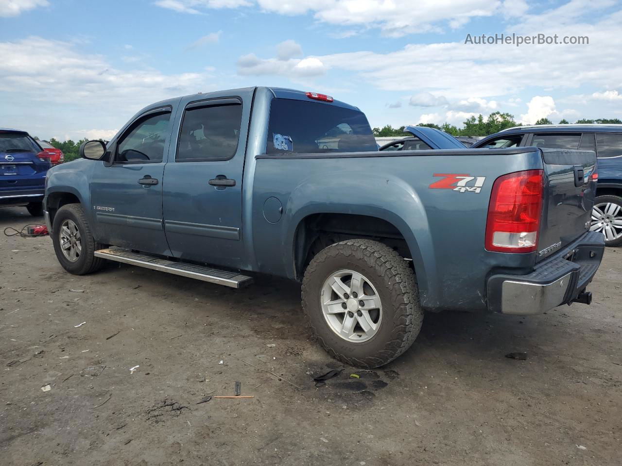 2008 Gmc Sierra K1500 Blue vin: 3GTEK13J08G246550