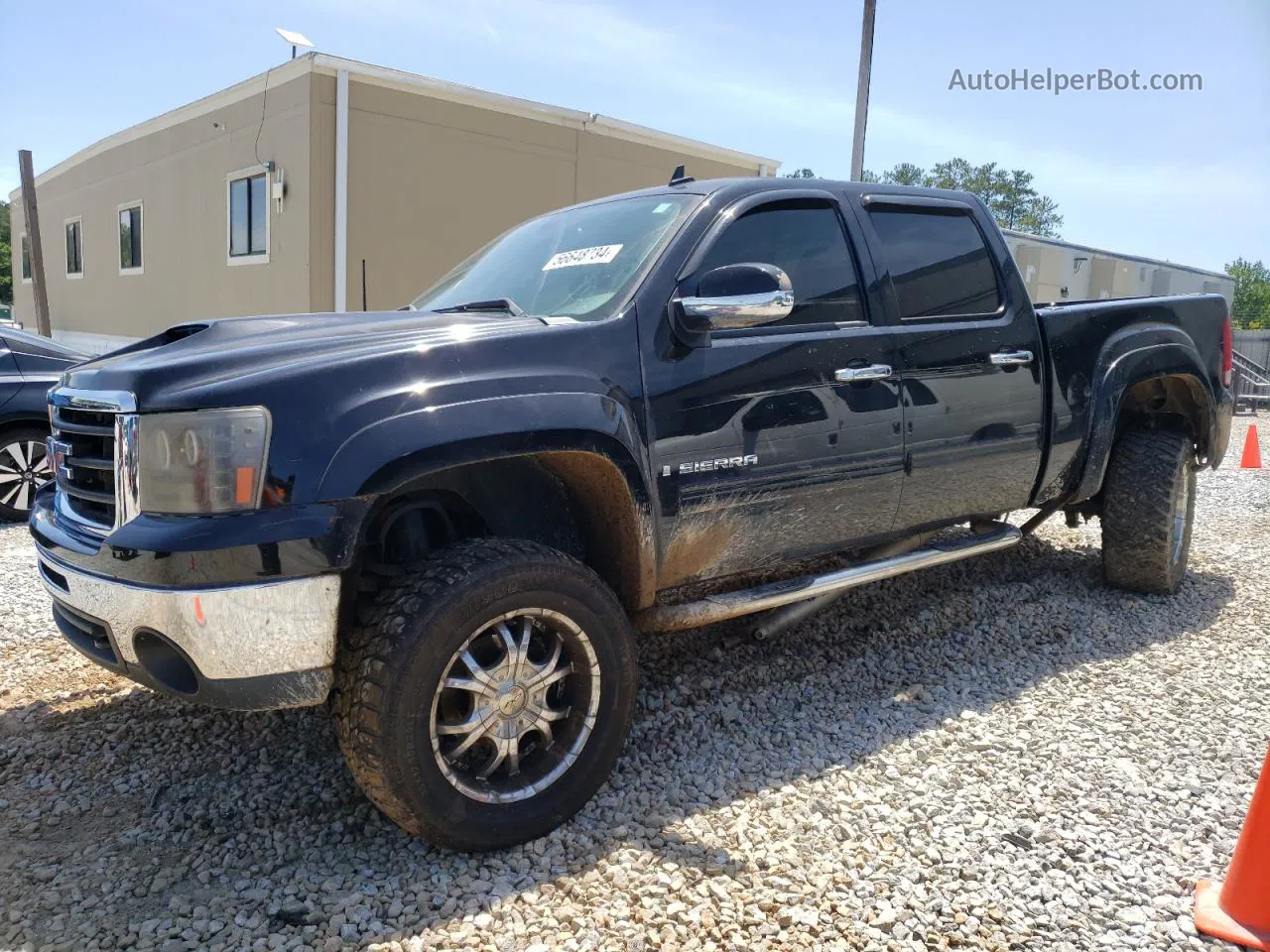 2008 Gmc Sierra K1500 Black vin: 3GTEK13J68G267032