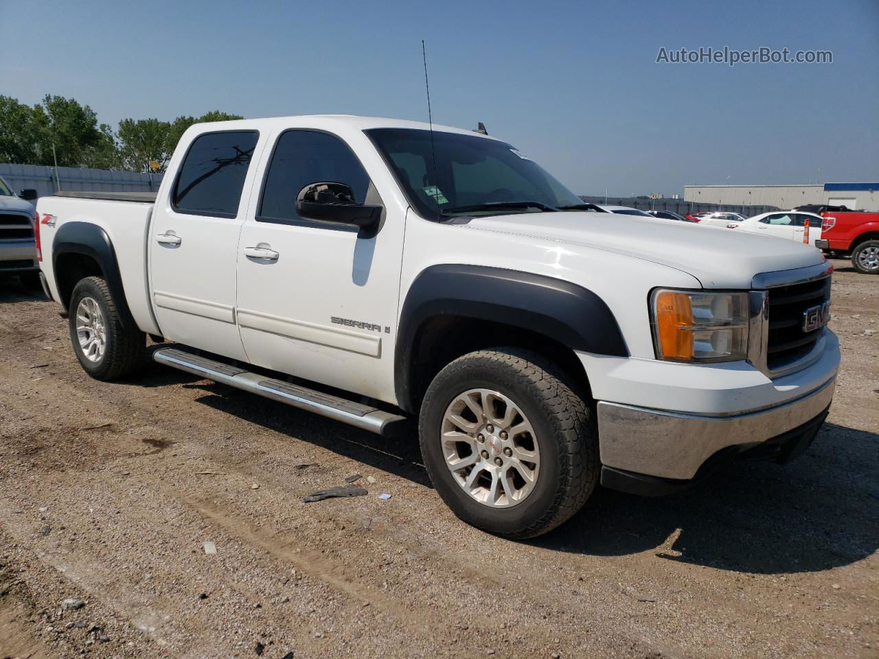 2008 Gmc Sierra K1500 White vin: 3GTEK13J78G280372