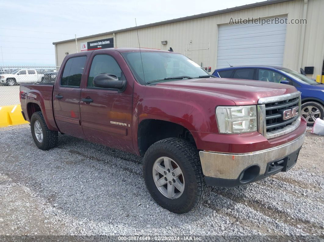 2008 Gmc Sierra 1500 Sle1 Red vin: 3GTEK13JX8G293228