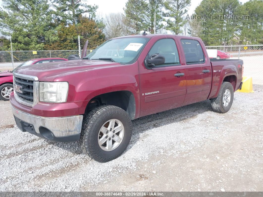 2008 Gmc Sierra 1500 Sle1 Red vin: 3GTEK13JX8G293228