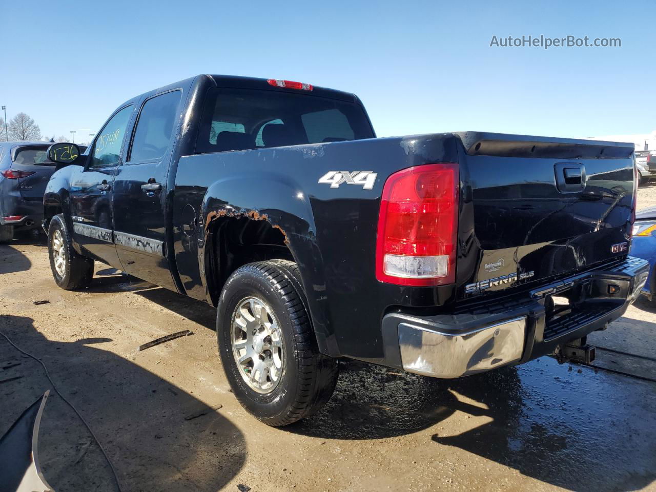 2008 Gmc Sierra K1500 Black vin: 3GTEK13M18G125391