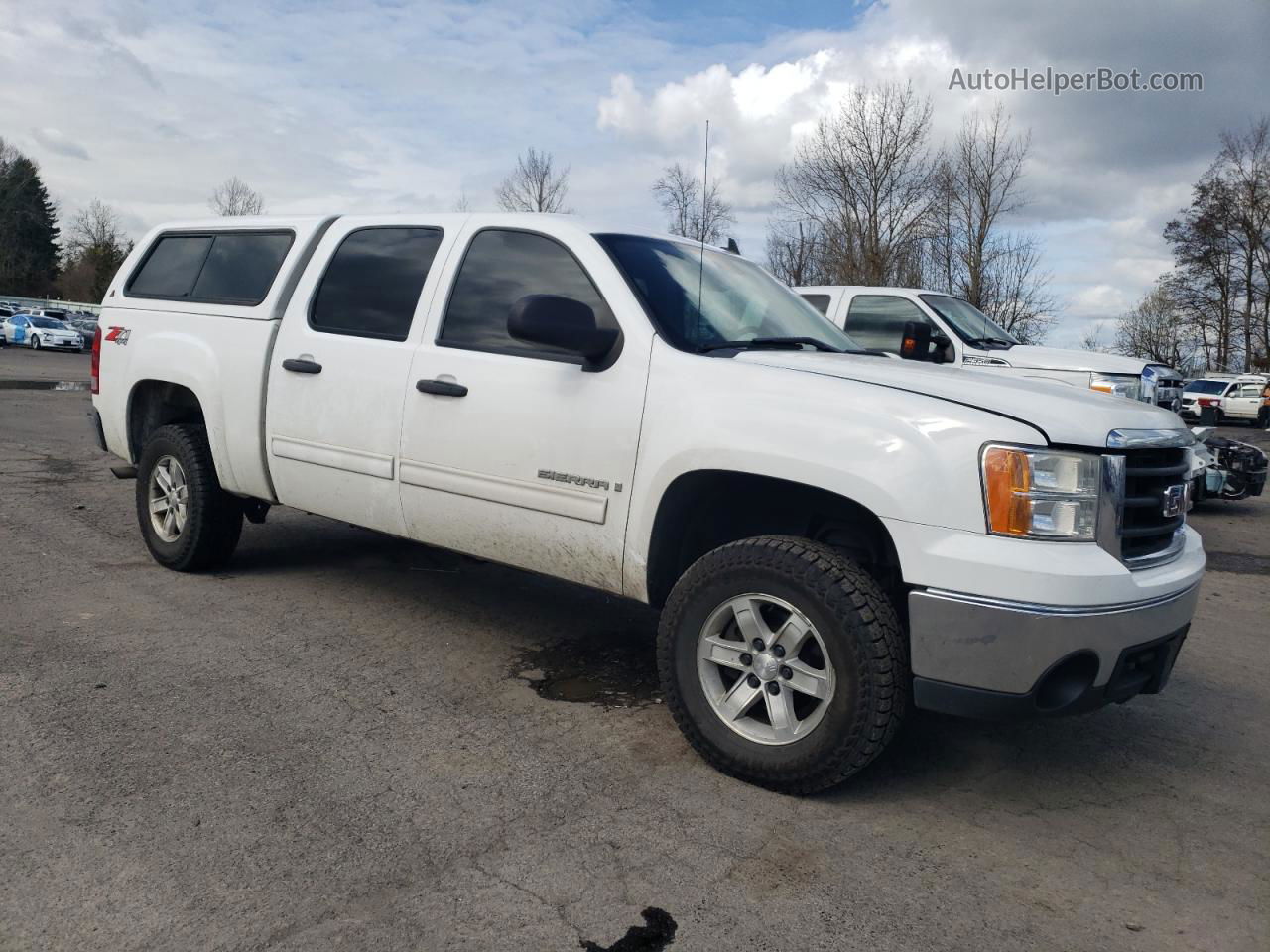 2008 Gmc Sierra K1500 Белый vin: 3GTEK13M58G110182