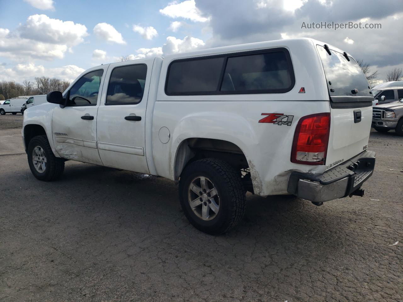 2008 Gmc Sierra K1500 White vin: 3GTEK13M58G110182