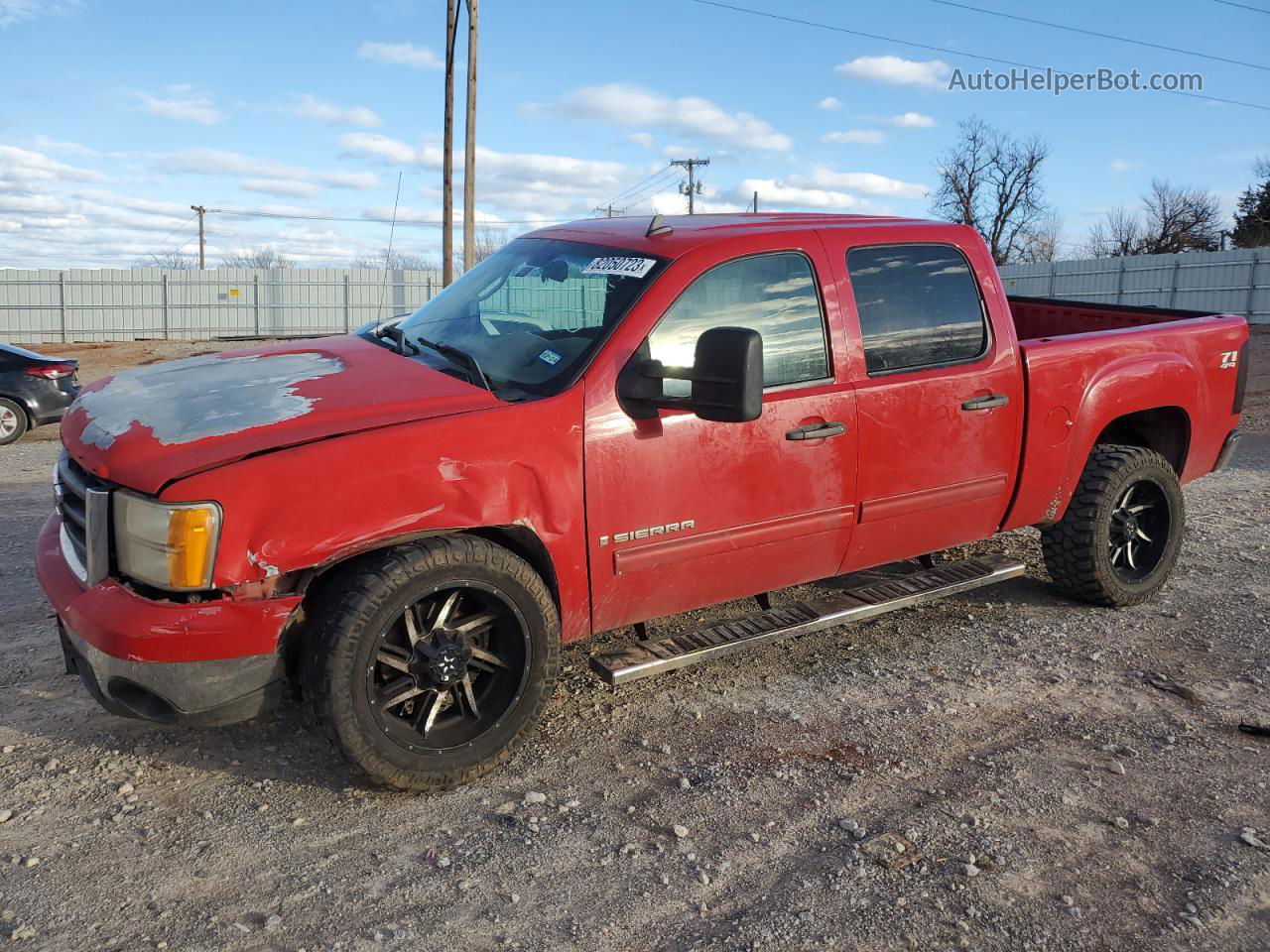 2007 Gmc New Sierra K1500 Red vin: 3GTEK13M67G506622