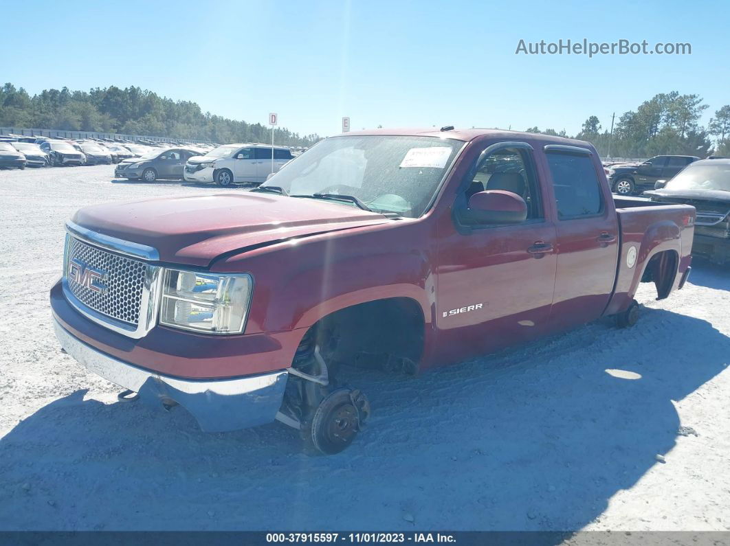 2007 Gmc Sierra 1500 Slt Red vin: 3GTEK13M77G500053