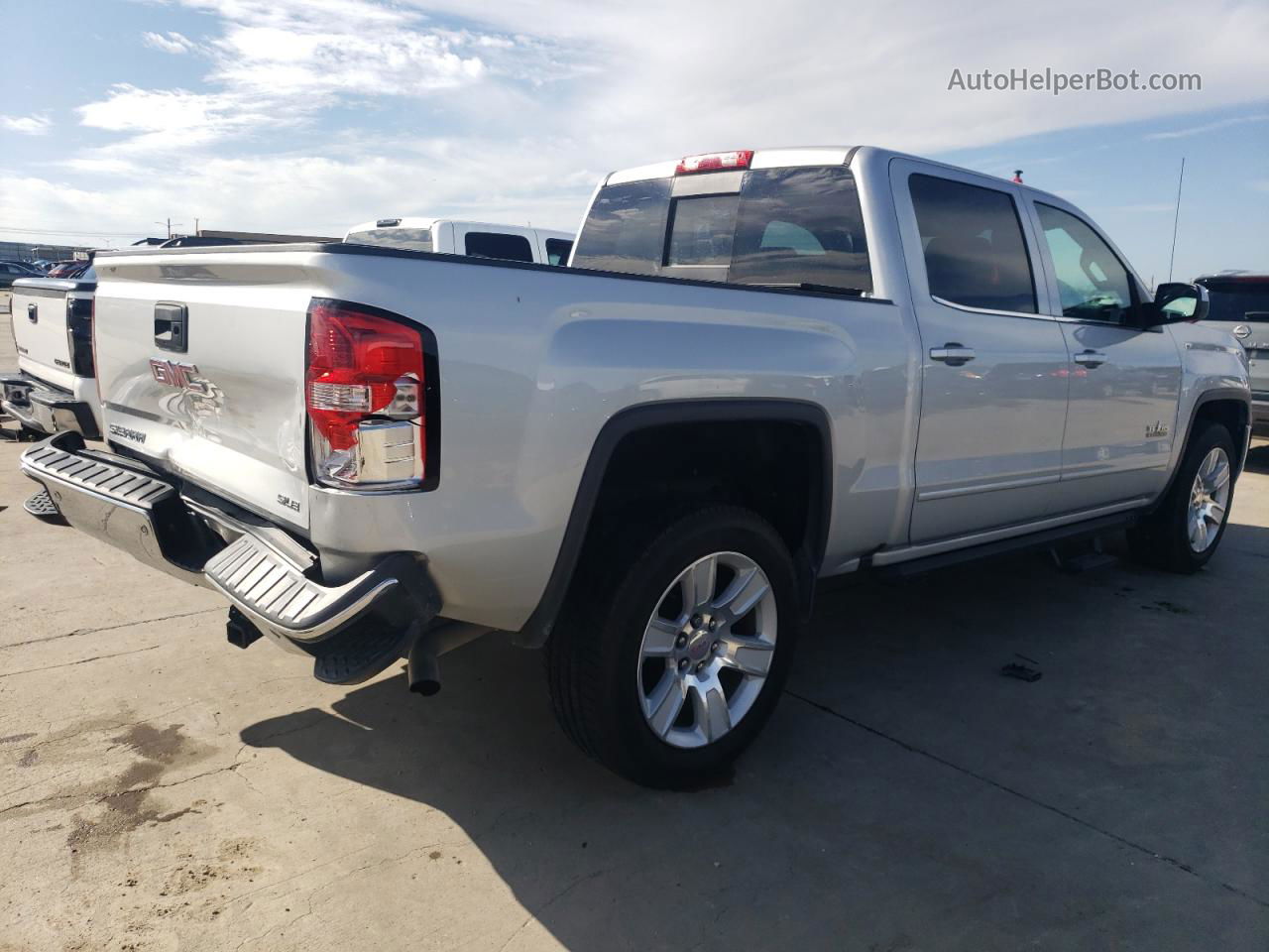 2016 Gmc Sierra C1500 Sle Silver vin: 3GTP1MEC0GG126595