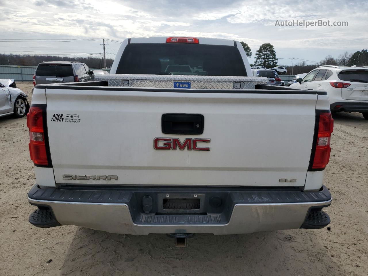 2016 Gmc Sierra C1500 Sle White vin: 3GTP1MEC0GG342530