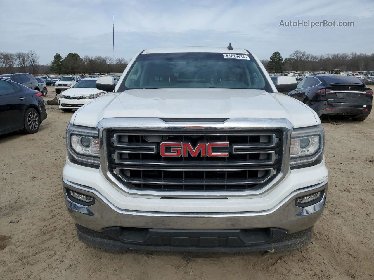 2016 Gmc Sierra C1500 Sle White vin: 3GTP1MEC0GG342530