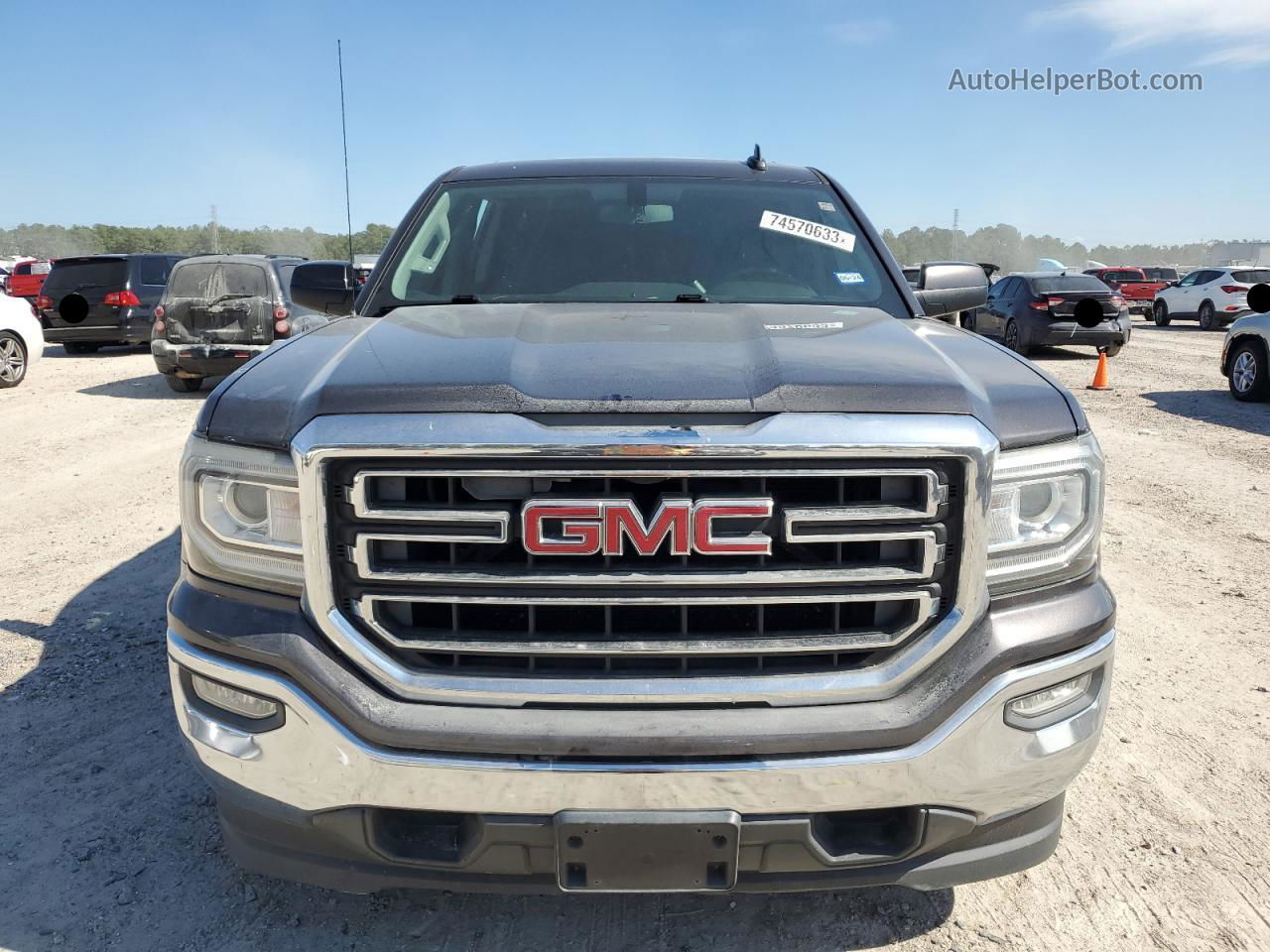 2016 Gmc Sierra C1500 Sle Charcoal vin: 3GTP1MEC3GG309425