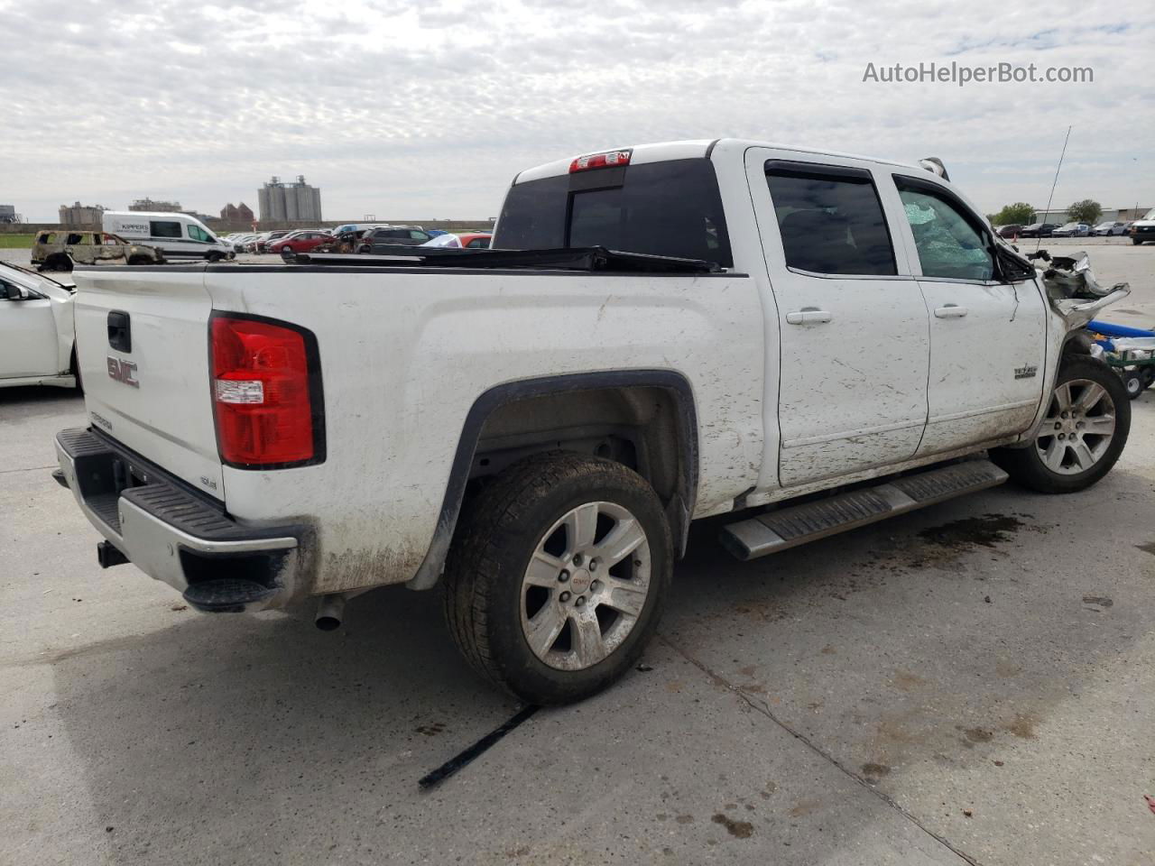 2016 Gmc Sierra C1500 Sle White vin: 3GTP1MEC5GG216762