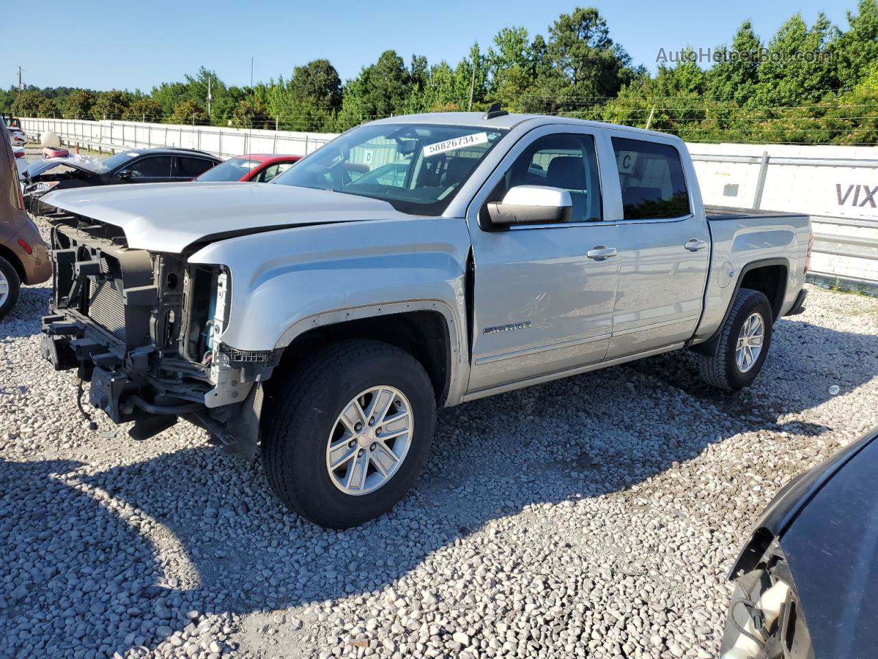 2016 Gmc Sierra C1500 Sle Silver vin: 3GTP1MEC6GG243999