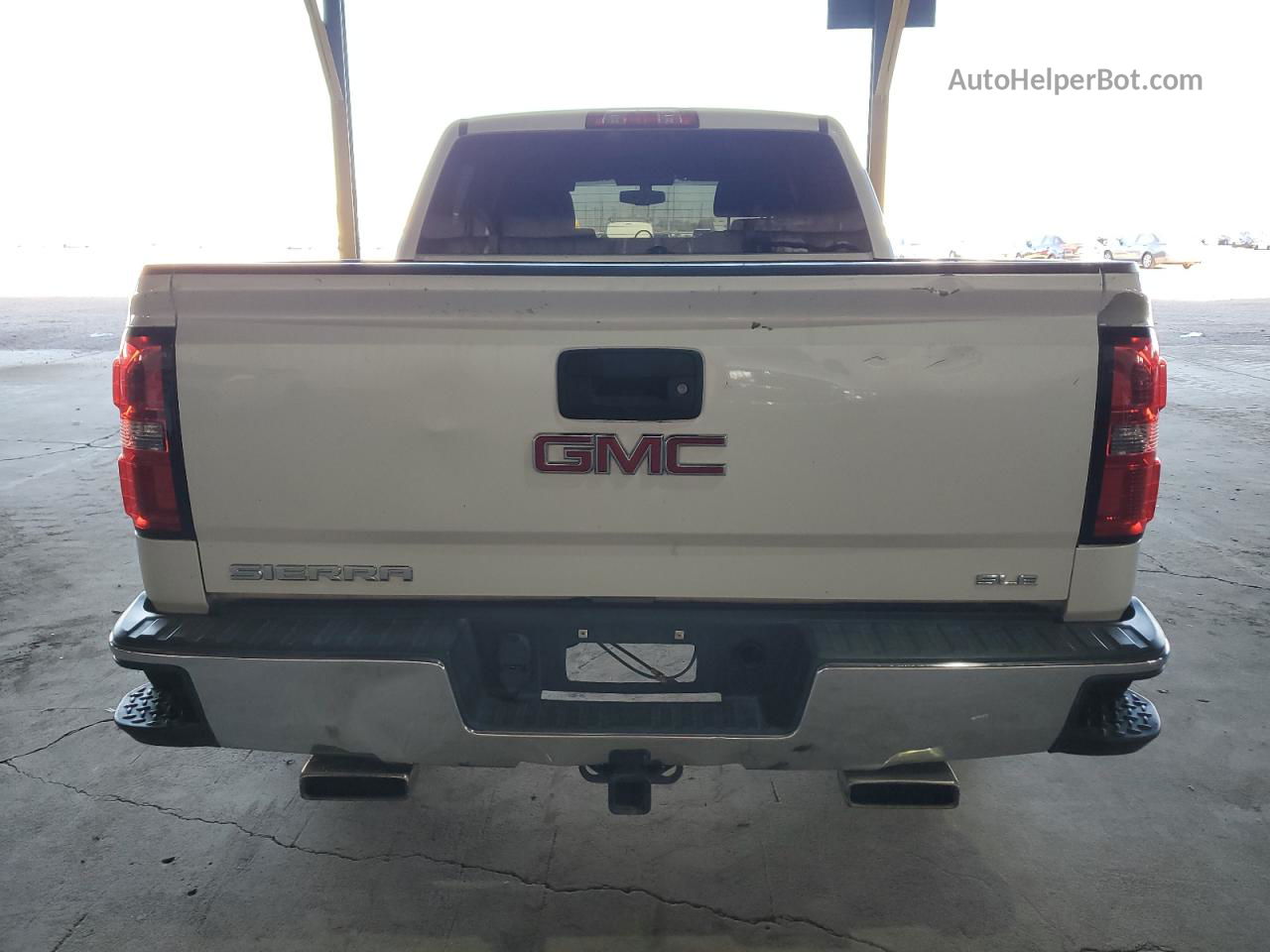 2016 Gmc Sierra C1500 Sle White vin: 3GTP1MEC9GG343630