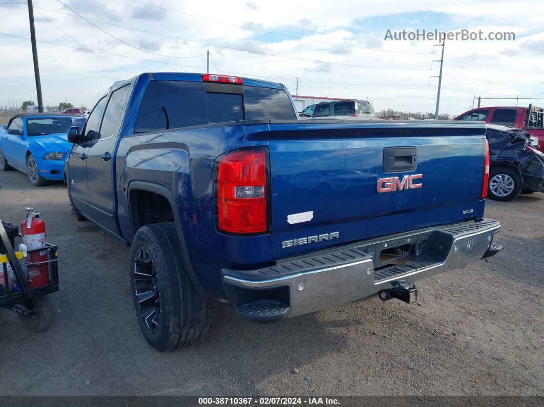 2016 Gmc Sierra 1500 Sle Blue vin: 3GTP1MECXGG166439