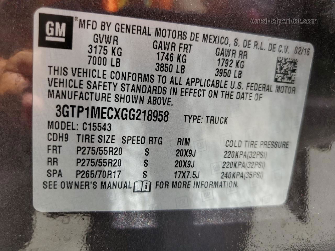 2016 Gmc Sierra C1500 Sle Черный vin: 3GTP1MECXGG218958