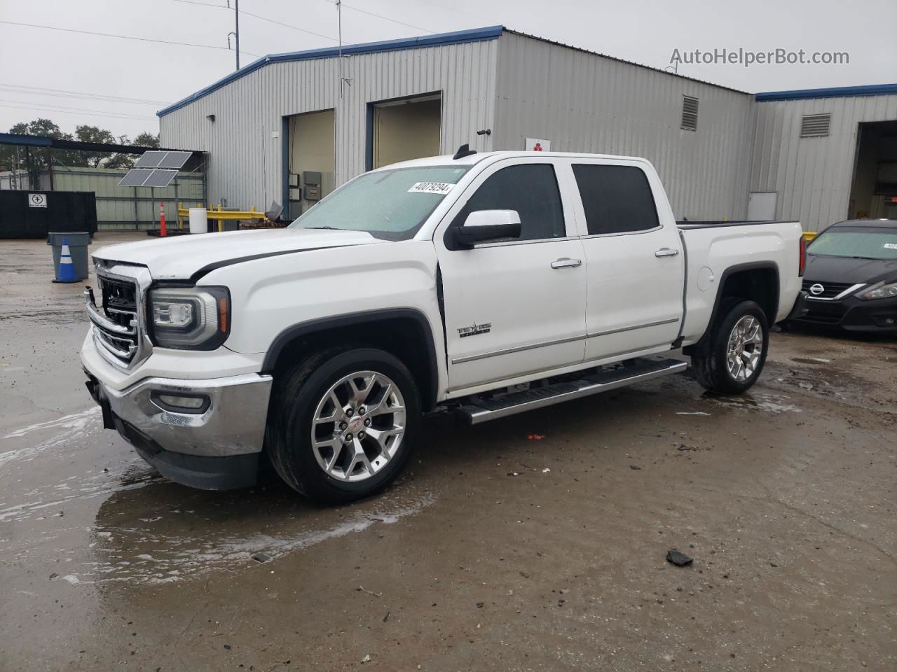 2016 Gmc Sierra C1500 Slt White vin: 3GTP1NEC3GG309477