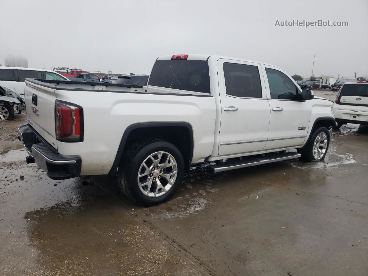 2016 Gmc Sierra C1500 Slt White vin: 3GTP1NEC3GG309477