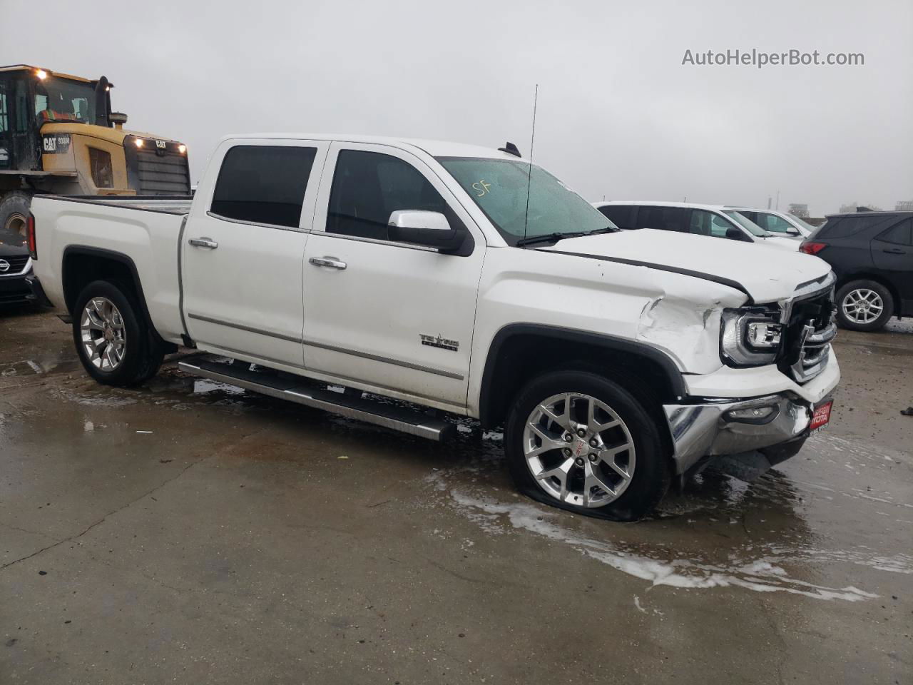 2016 Gmc Sierra C1500 Slt White vin: 3GTP1NEC3GG309477