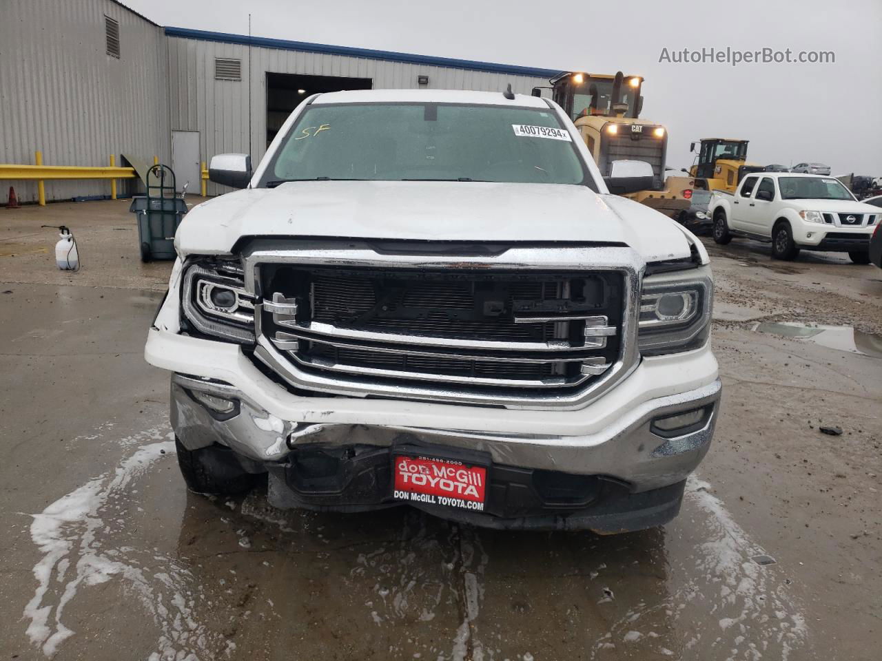 2016 Gmc Sierra C1500 Slt White vin: 3GTP1NEC3GG309477