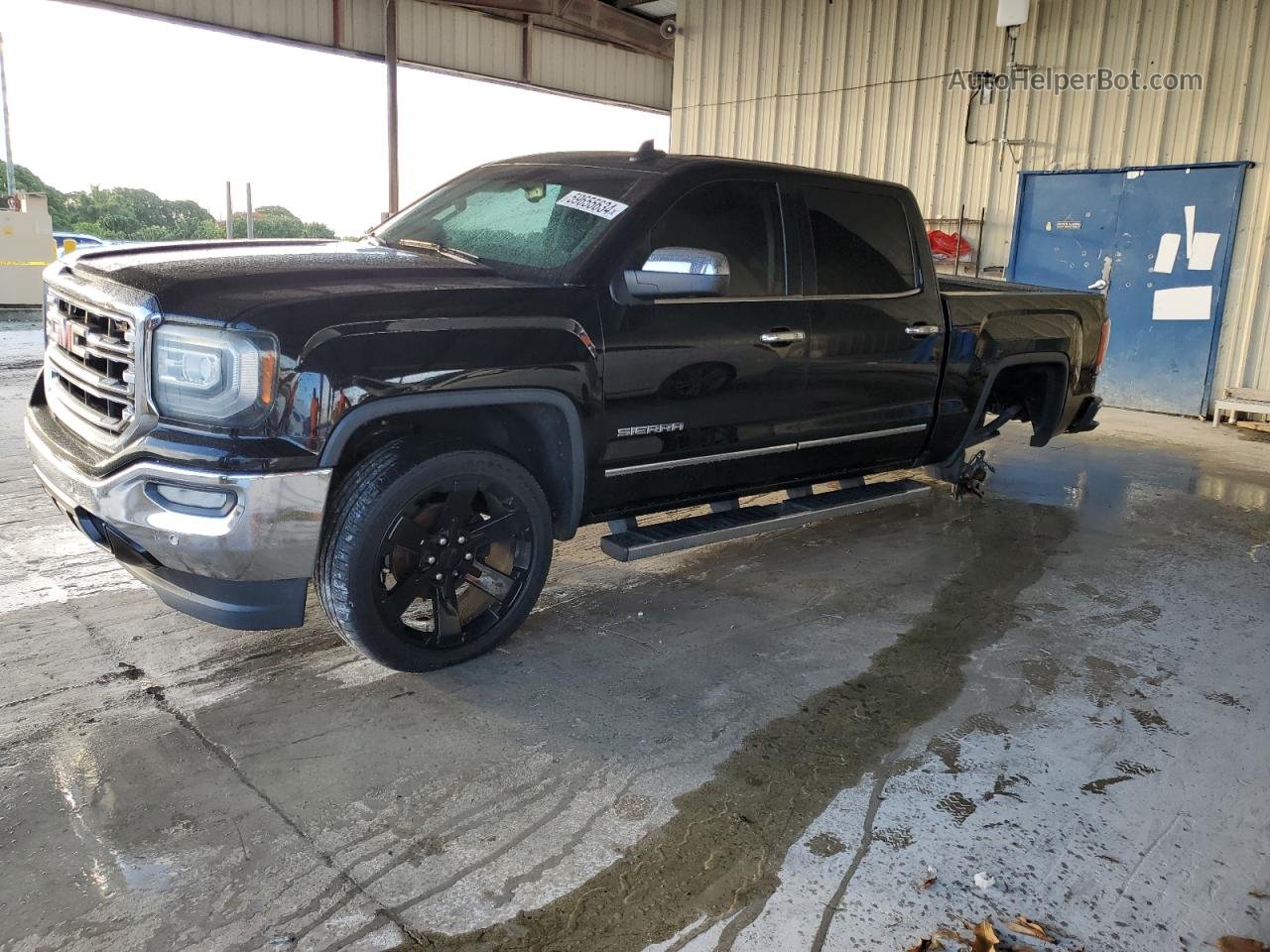 2016 Gmc Sierra C1500 Slt Black vin: 3GTP1NEC6GG302328