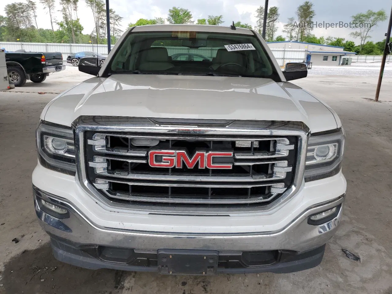 2016 Gmc Sierra C1500 Slt White vin: 3GTP1NEC9GG187420