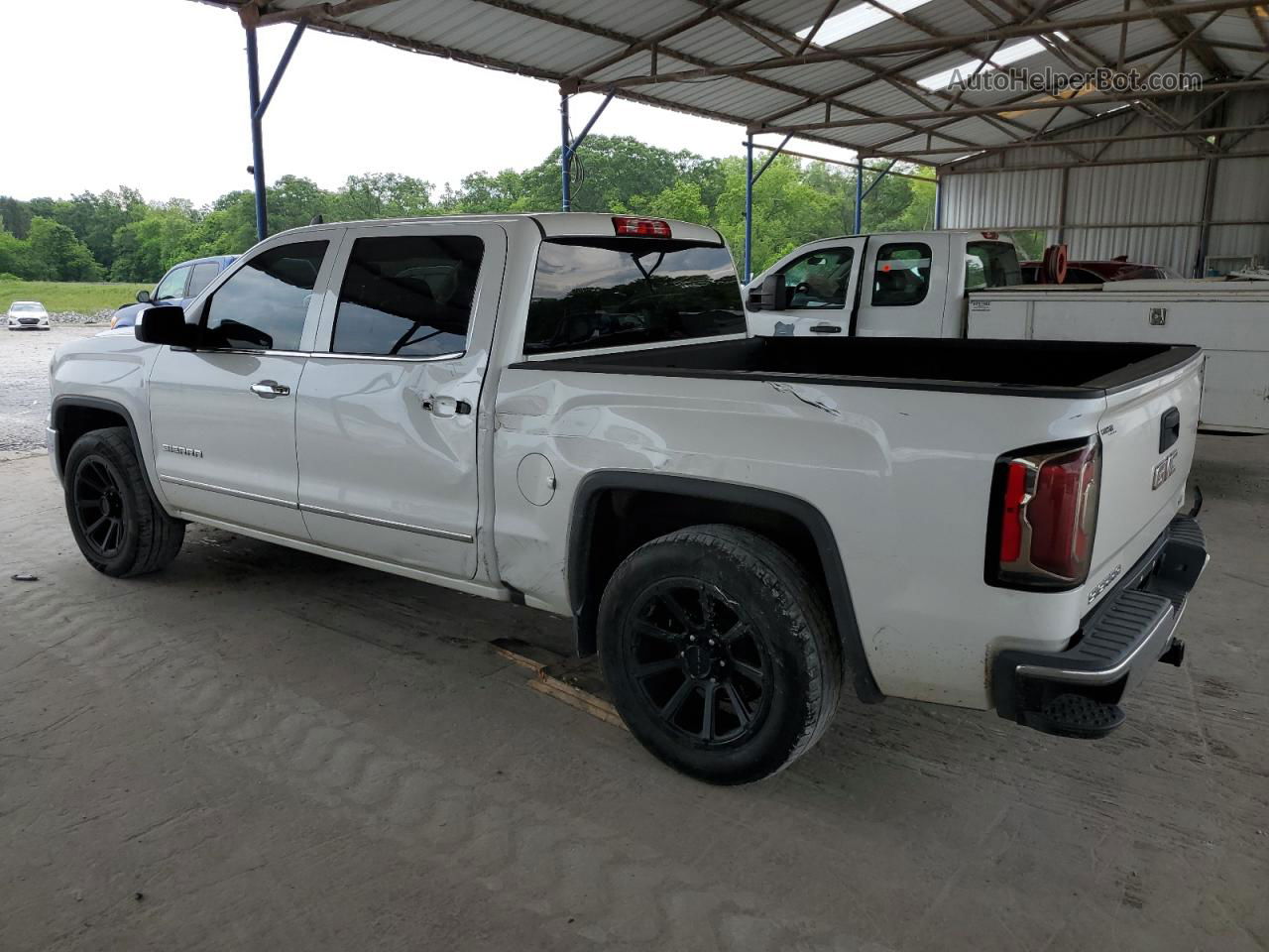 2016 Gmc Sierra C1500 Slt White vin: 3GTP1NEC9GG187420