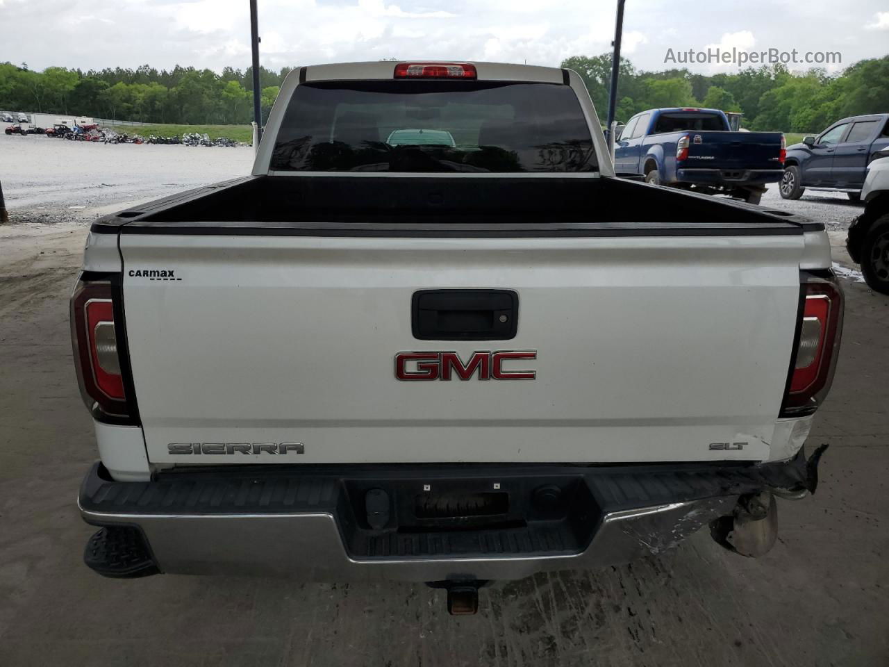 2016 Gmc Sierra C1500 Slt White vin: 3GTP1NEC9GG187420