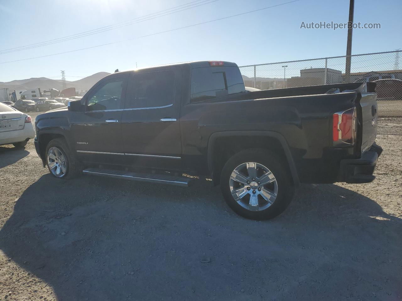 2016 Gmc Sierra C1500 Denali Black vin: 3GTP1PEC8GG368049