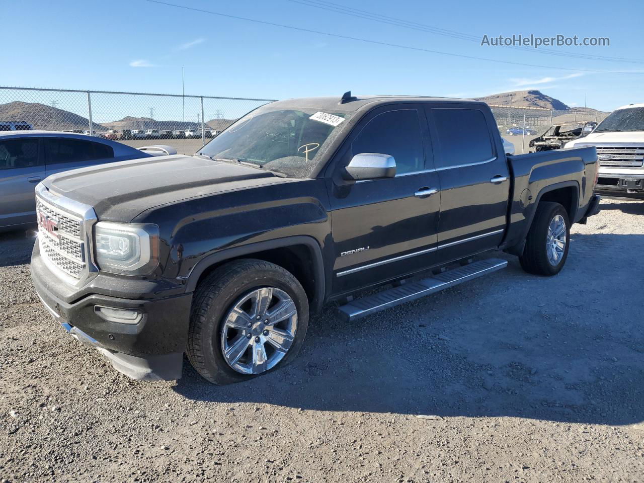 2016 Gmc Sierra C1500 Denali Black vin: 3GTP1PEC8GG368049