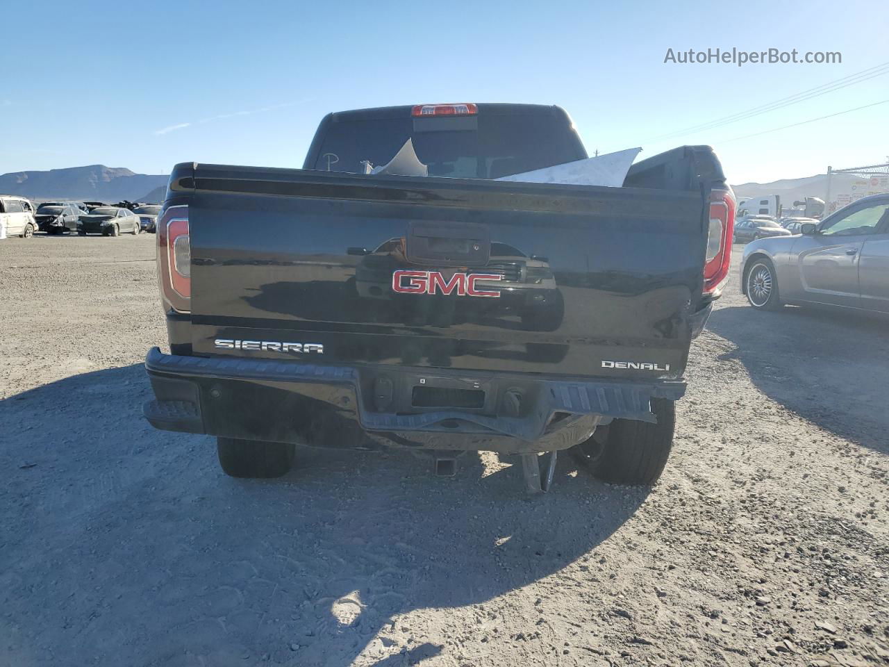 2016 Gmc Sierra C1500 Denali Black vin: 3GTP1PEC8GG368049