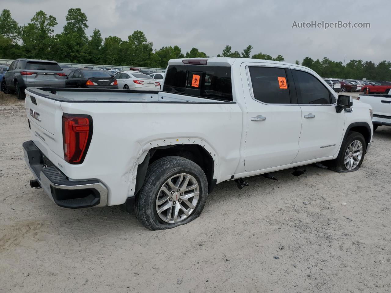 2020 Gmc Sierra C1500 Slt White vin: 3GTP8DED1LG329607