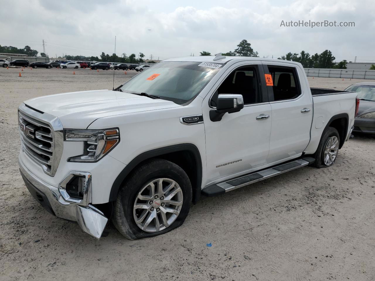 2020 Gmc Sierra C1500 Slt White vin: 3GTP8DED1LG329607