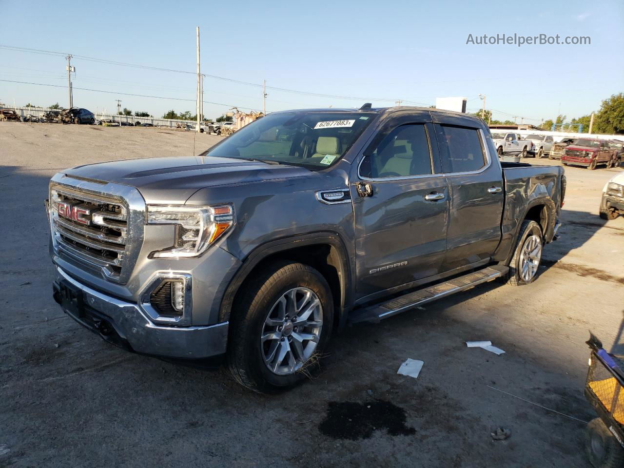 2020 Gmc Sierra C1500 Slt Gray vin: 3GTP8DED4LG178455