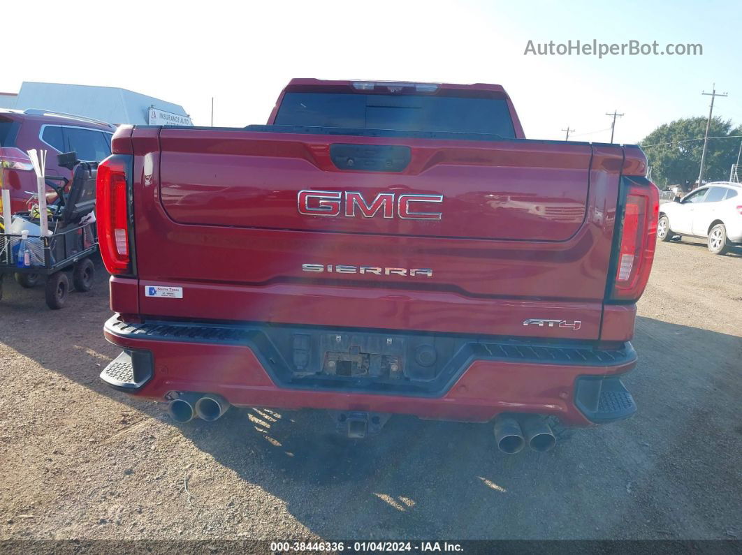 2020 Gmc Sierra 1500 4wd  Short Box At4 Burgundy vin: 3GTP9EED2LG221953