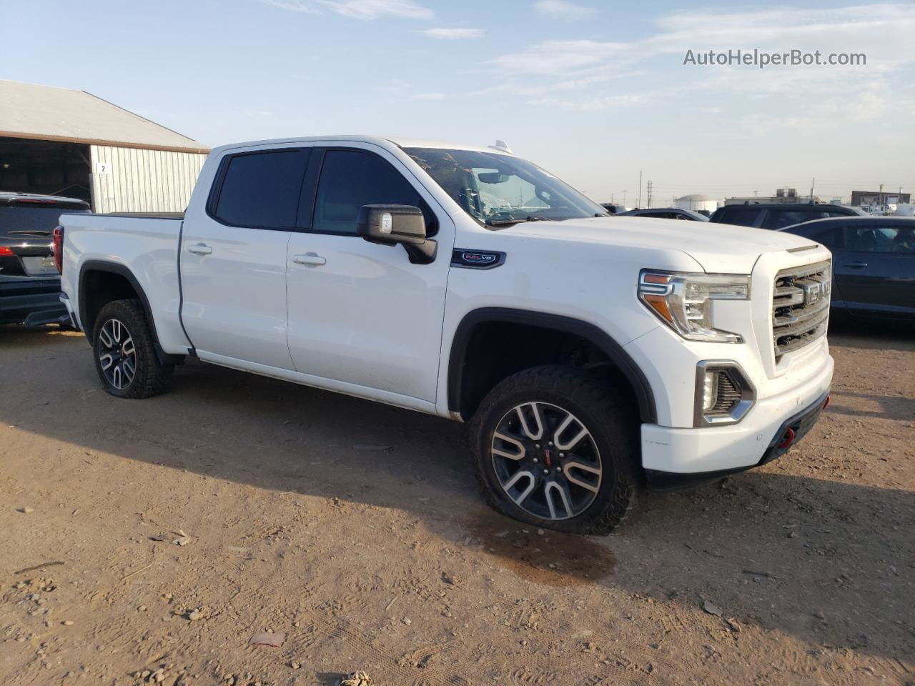 2020 Gmc Sierra K1500 At4 White vin: 3GTP9EEL6LG263274